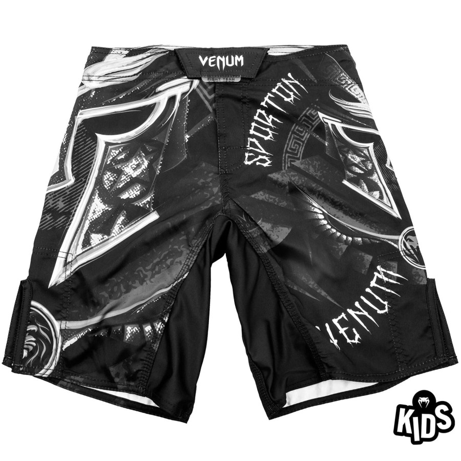 venum gladiator kinder-kampfshorts – schwarzweiß