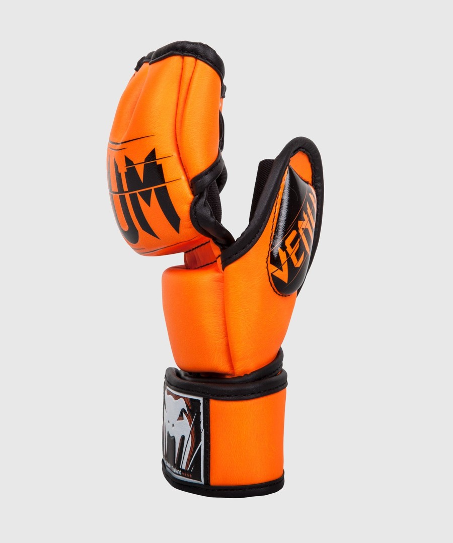 venum undisputed 2.0 mma-handschuhe – skintex-leder – neo orange