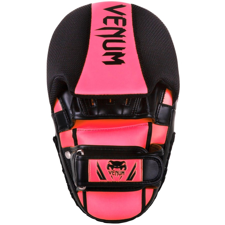 venum elite big focus mitts - neo pink