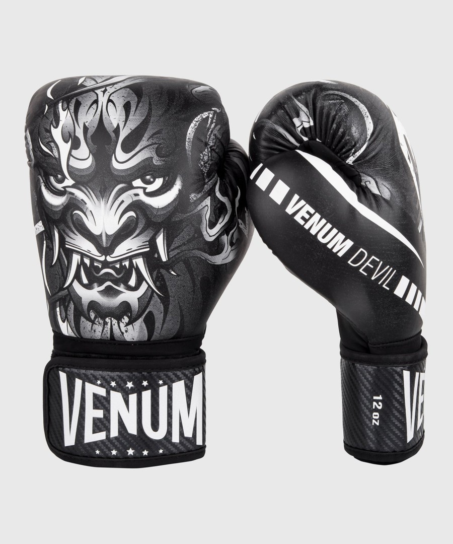 venum devil boxhandschuhe – weißschwarz