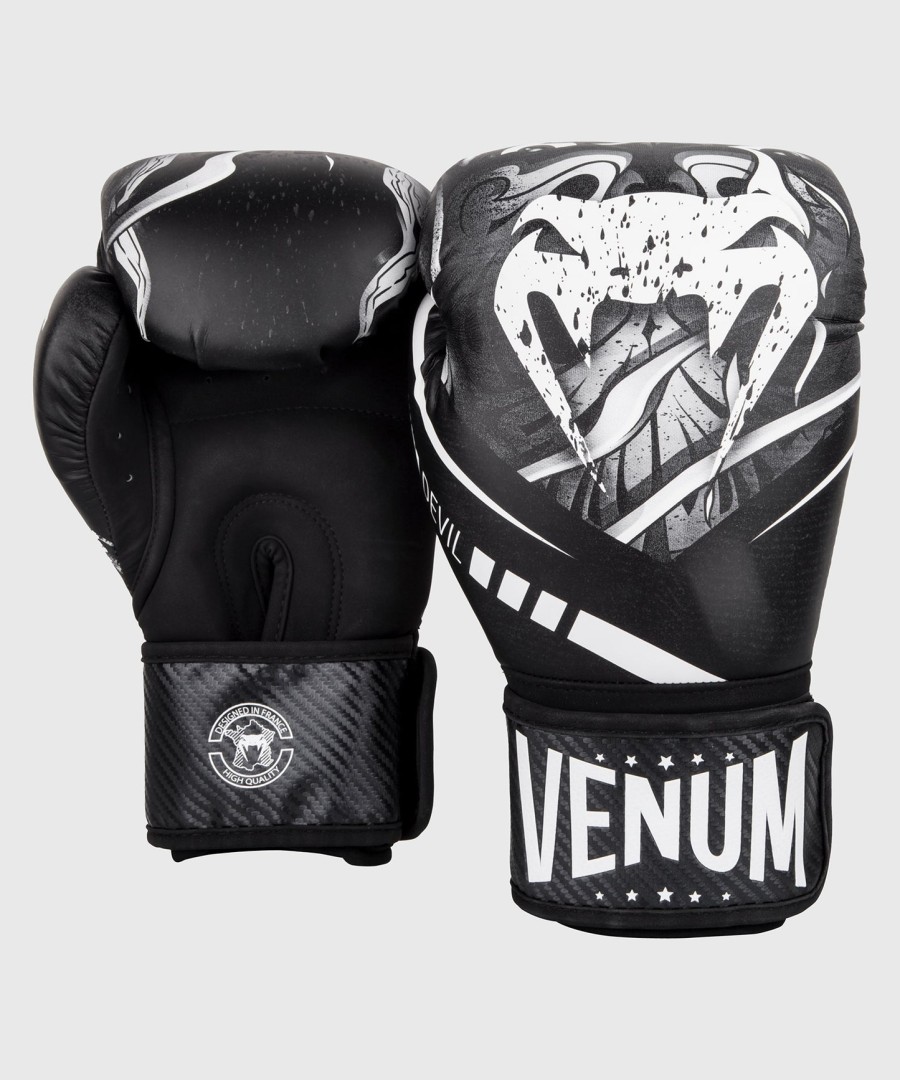 venum devil boxhandschuhe – weißschwarz