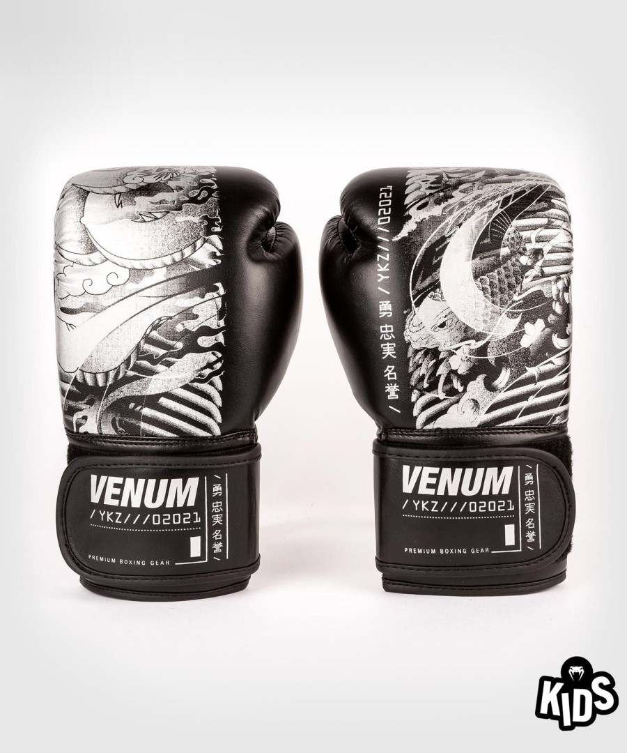 venum ykz21 boxhandschuhe – für kinder – schwarzweiß