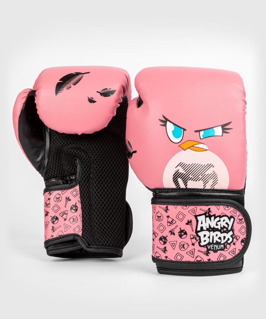 venum angry birds boxhandschuhe – für kinder – rosa