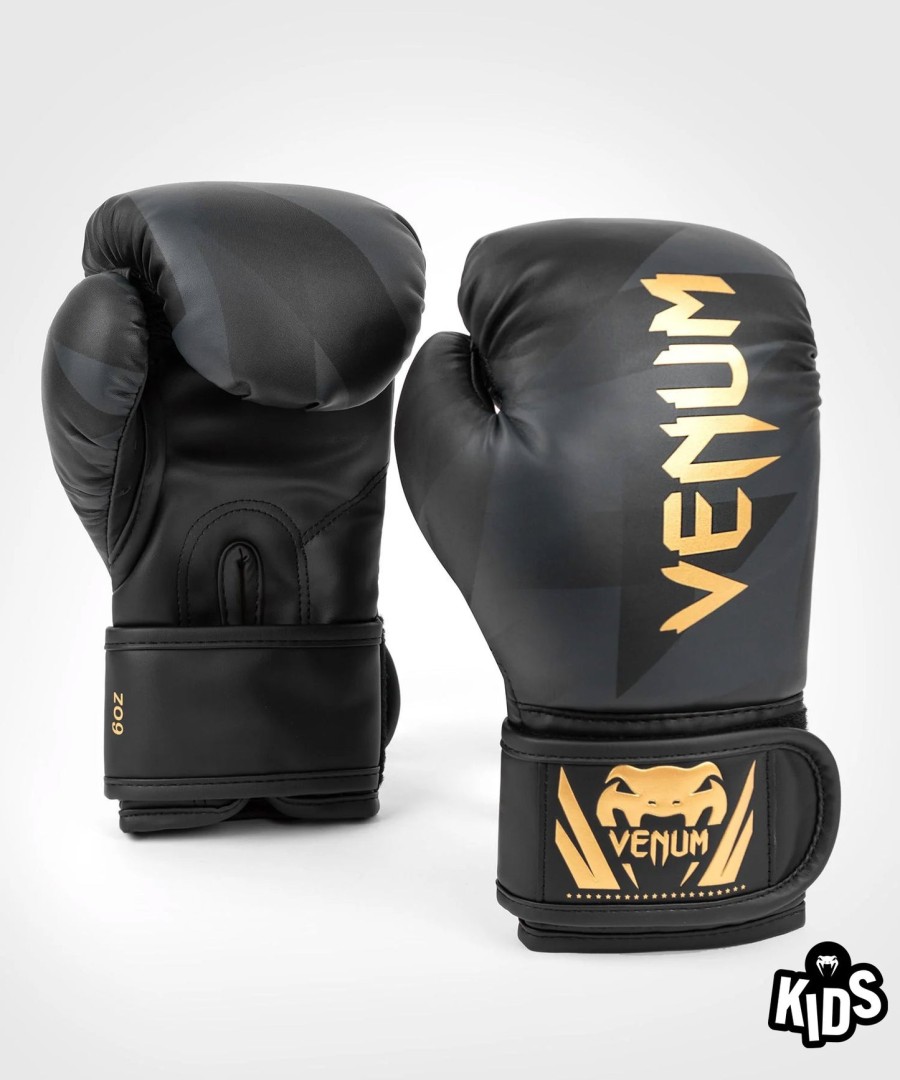 venum razor boxhandschuhe – für kinder – schwarzgold
