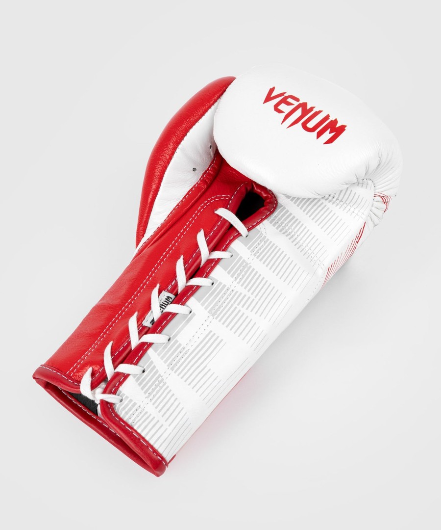 offizielle rws x venum boxhandschuhe mit schnürsenkeln – weiß