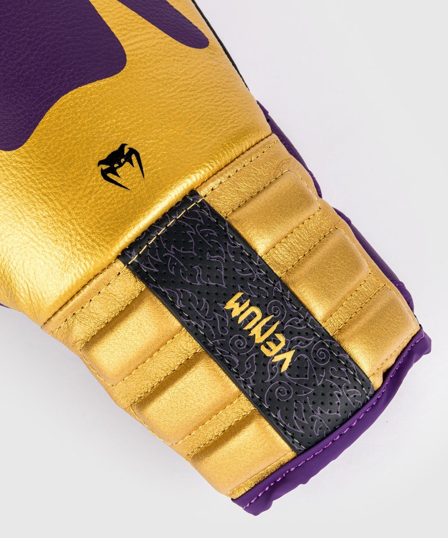 venum reverso boxhandschuhe – dunkelviolettgold