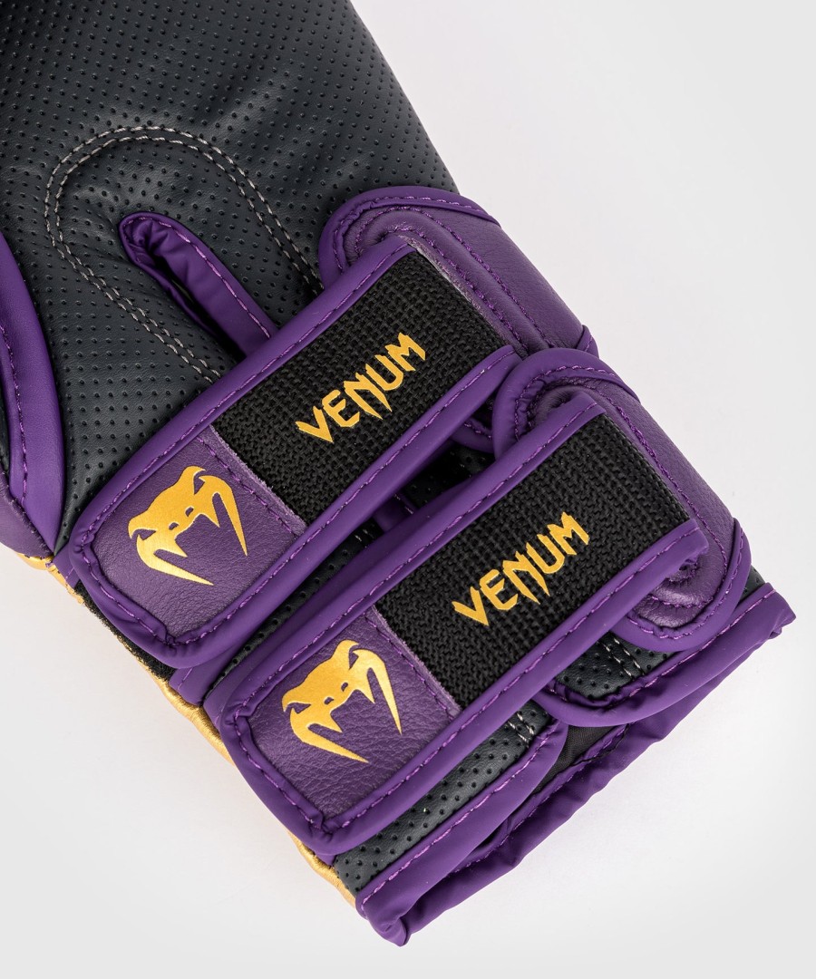 venum reverso boxhandschuhe – dunkelviolettgold