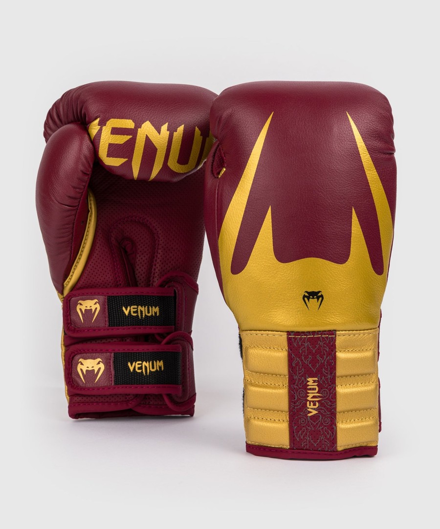venum reverso boxhandschuhe – kirschrotgold