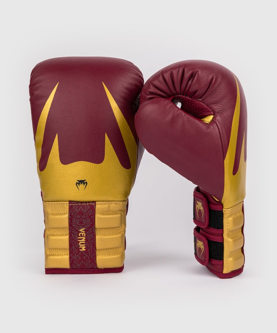 venum reverso boxhandschuhe – kirschrotgold