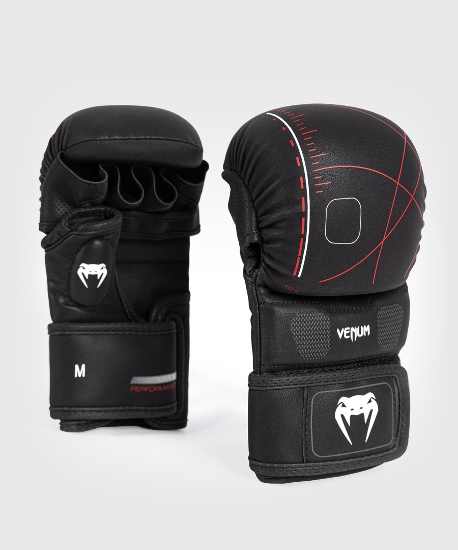 venum tactical xt sparring-handschuhe – schwarzfeuerrot