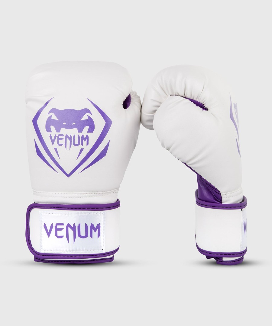 venum contender boxhandschuhe - weißlila