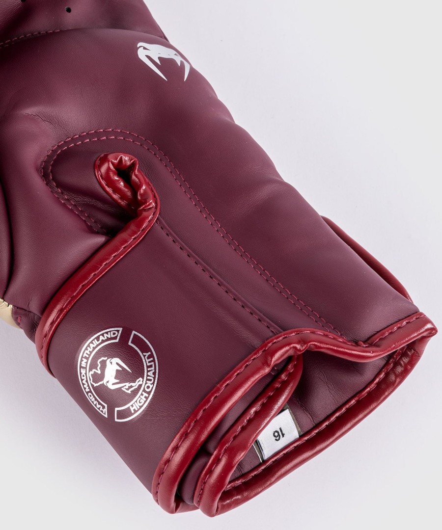 venum elite boxhandschuhe – burgunderrotgold