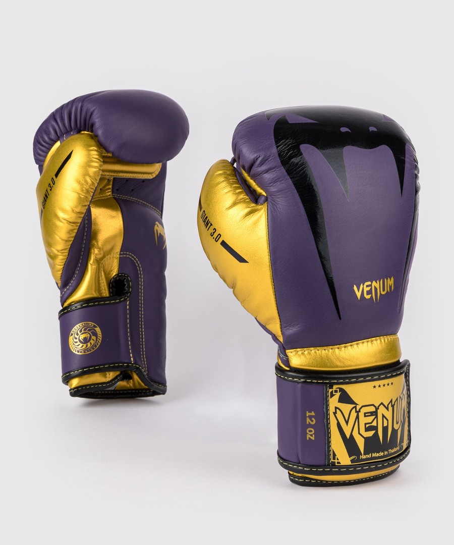 venum giant 3.0 boxhandschuhe – dunkelviolettgold – sonderedition