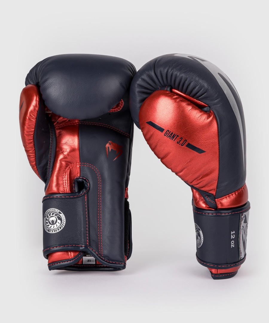 venum giant 3.0 boxhandschuhe – marineblaurot – sonderedition