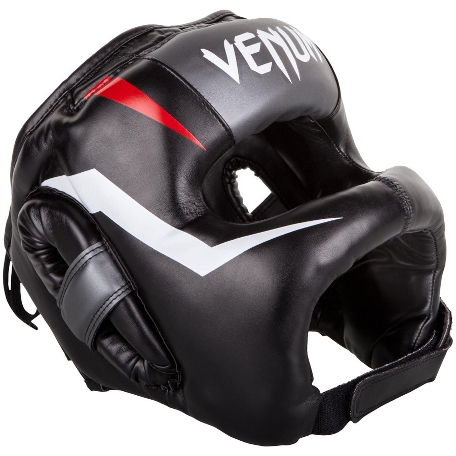 venum elite iron kopfschutz - schwarz