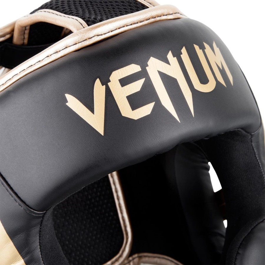 venum elite kopfschutz – schwarzgold
