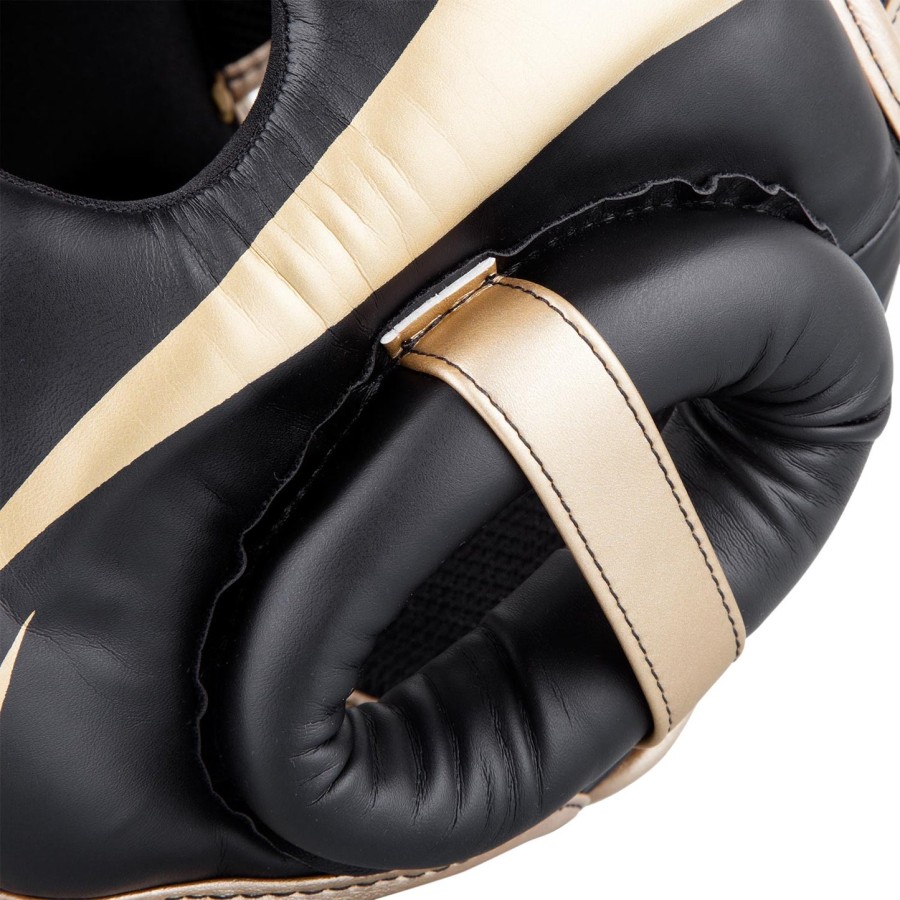 venum elite kopfschutz – schwarzgold