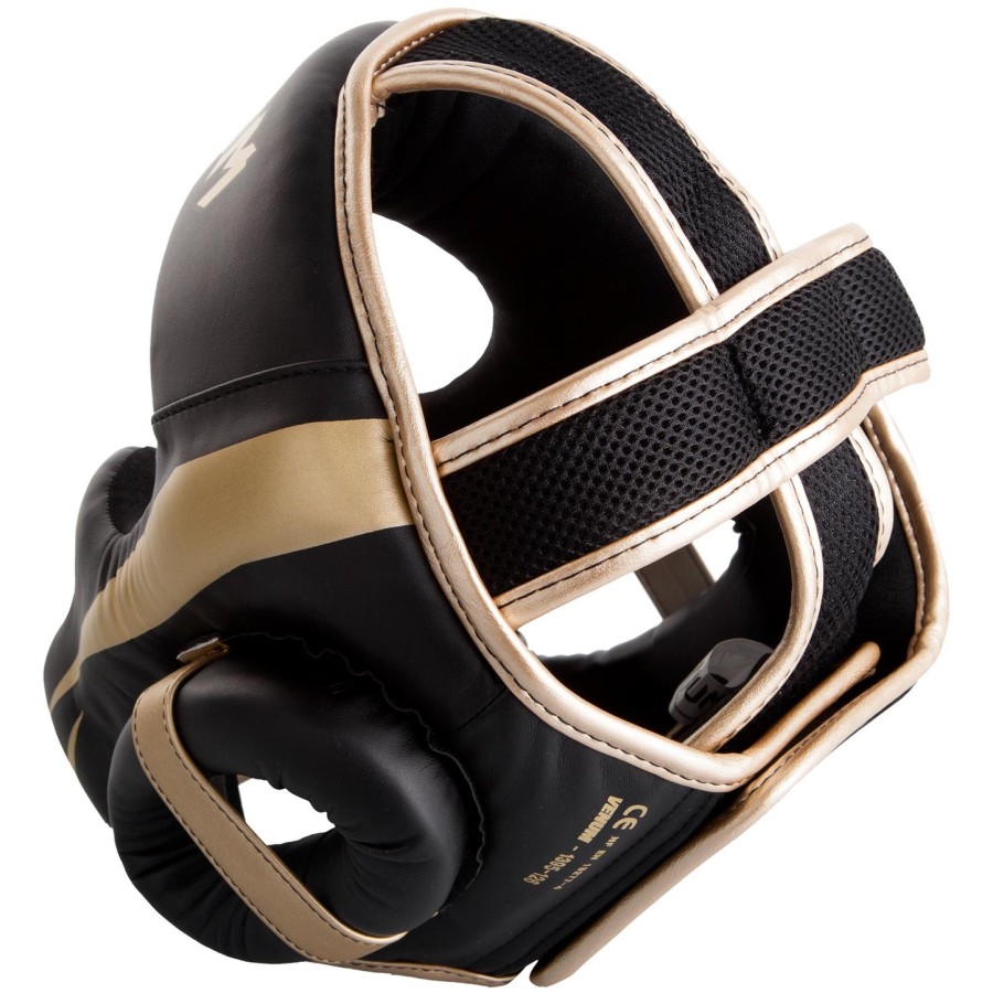 venum elite kopfschutz – schwarzgold