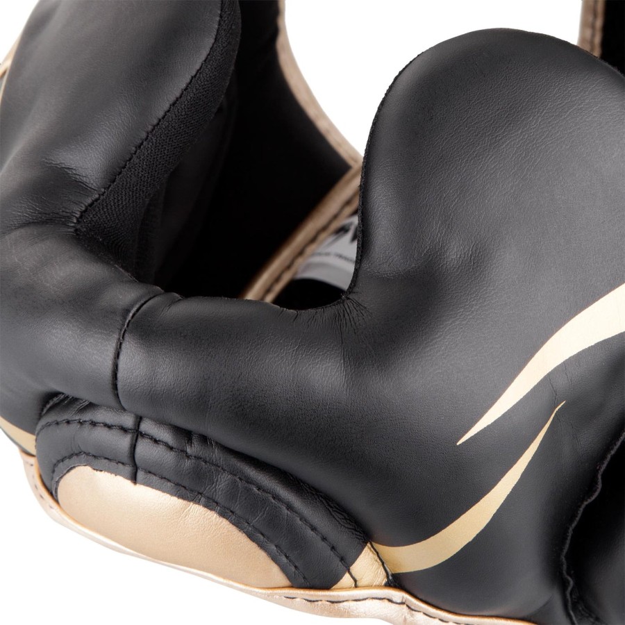 venum elite kopfschutz – schwarzgold