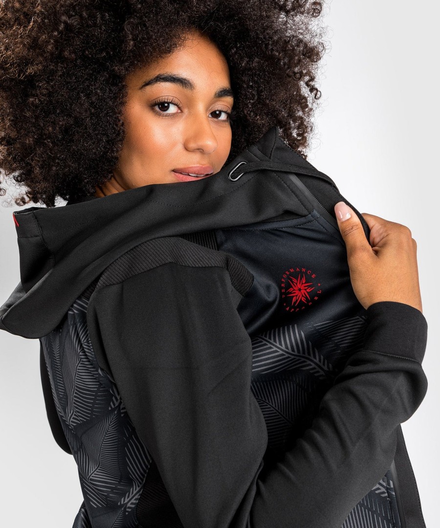 venum phantom hoodie – für damen – schwarzrot