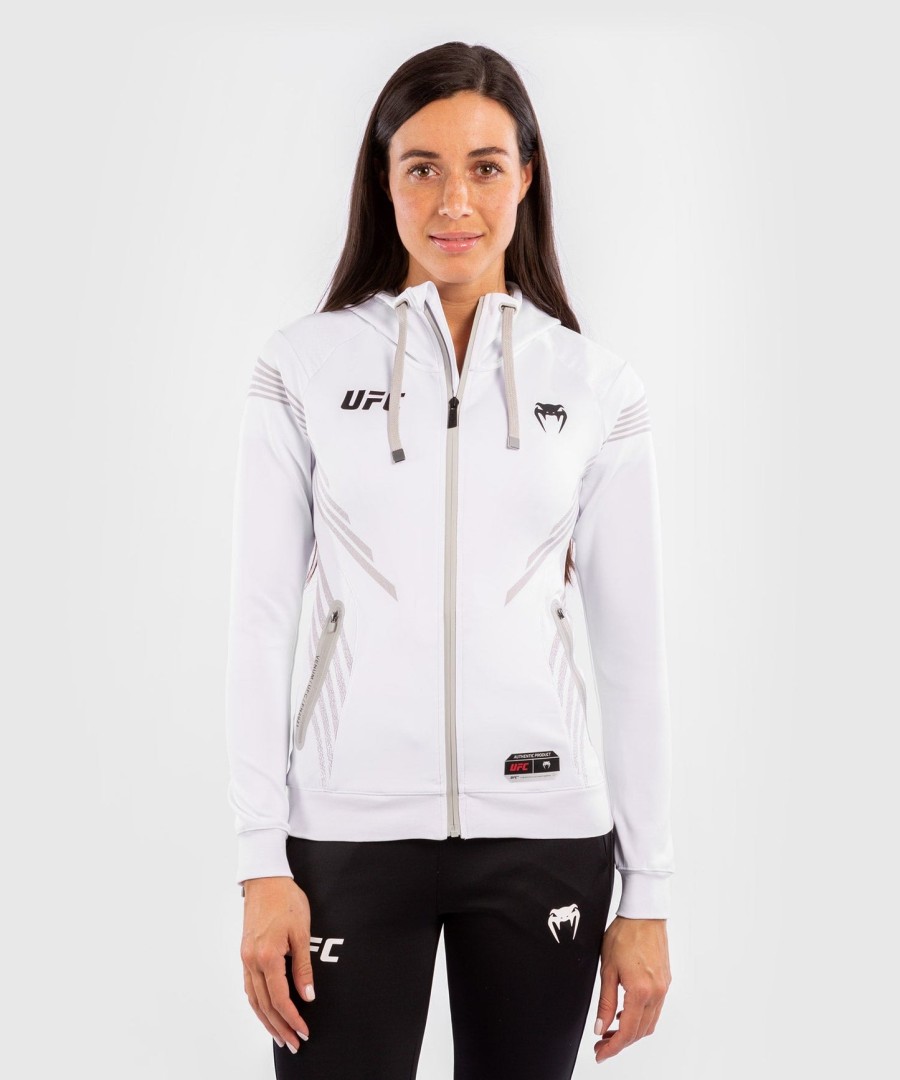 ufc venum authentic fight night damen-einlaufhoodie – weiß