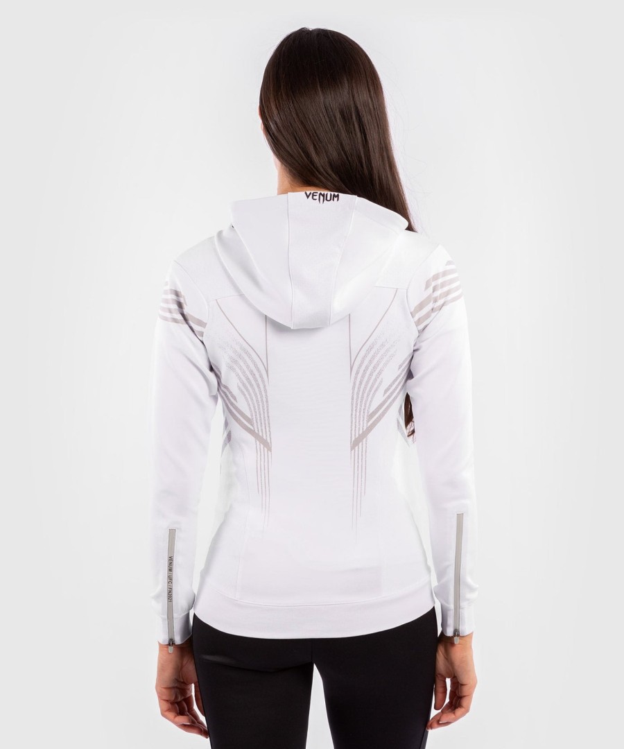 ufc venum authentic fight night damen-einlaufhoodie – weiß