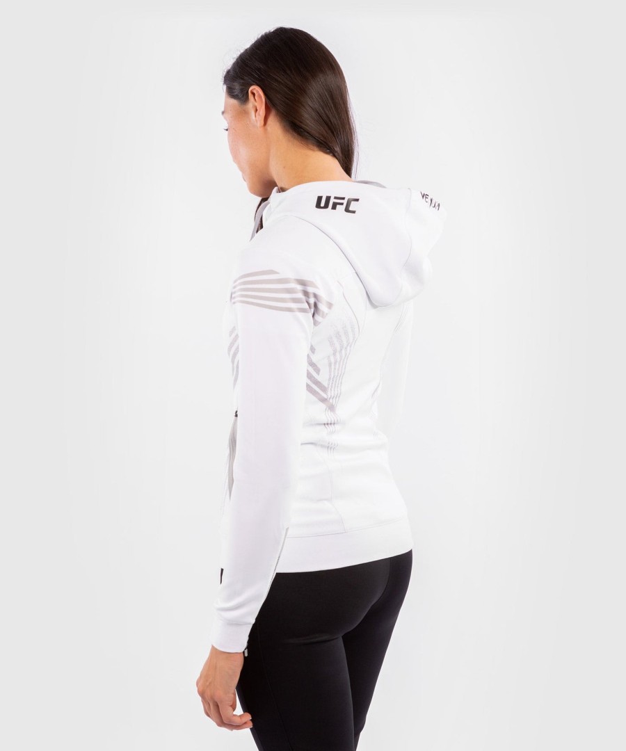 ufc venum authentic fight night damen-einlaufhoodie – weiß