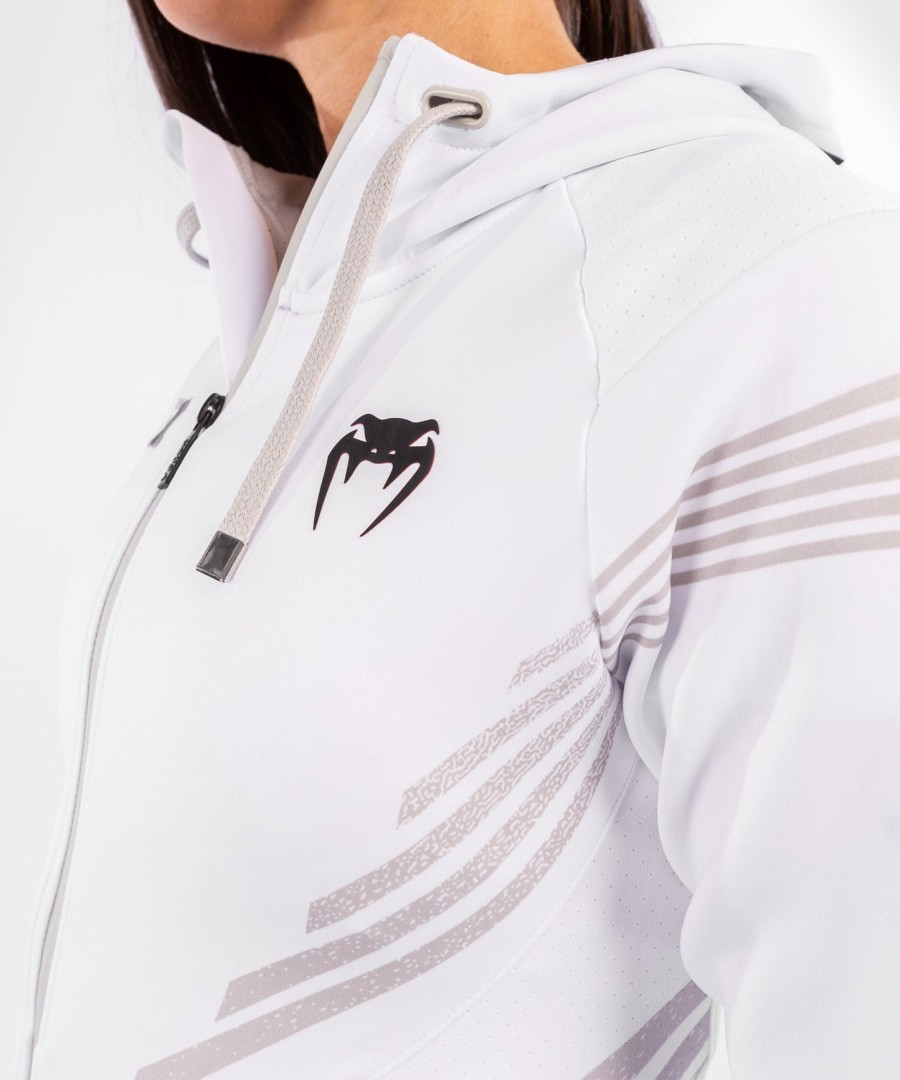 ufc venum authentic fight night damen-einlaufhoodie – weiß