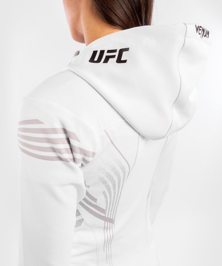 ufc venum authentic fight night damen-einlaufhoodie – weiß