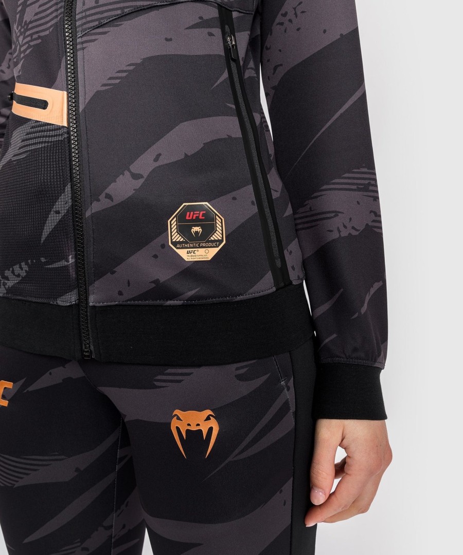 ufc adrenaline by venum fight week damen-kapuzenjacke mit reißverschluss – urban camo