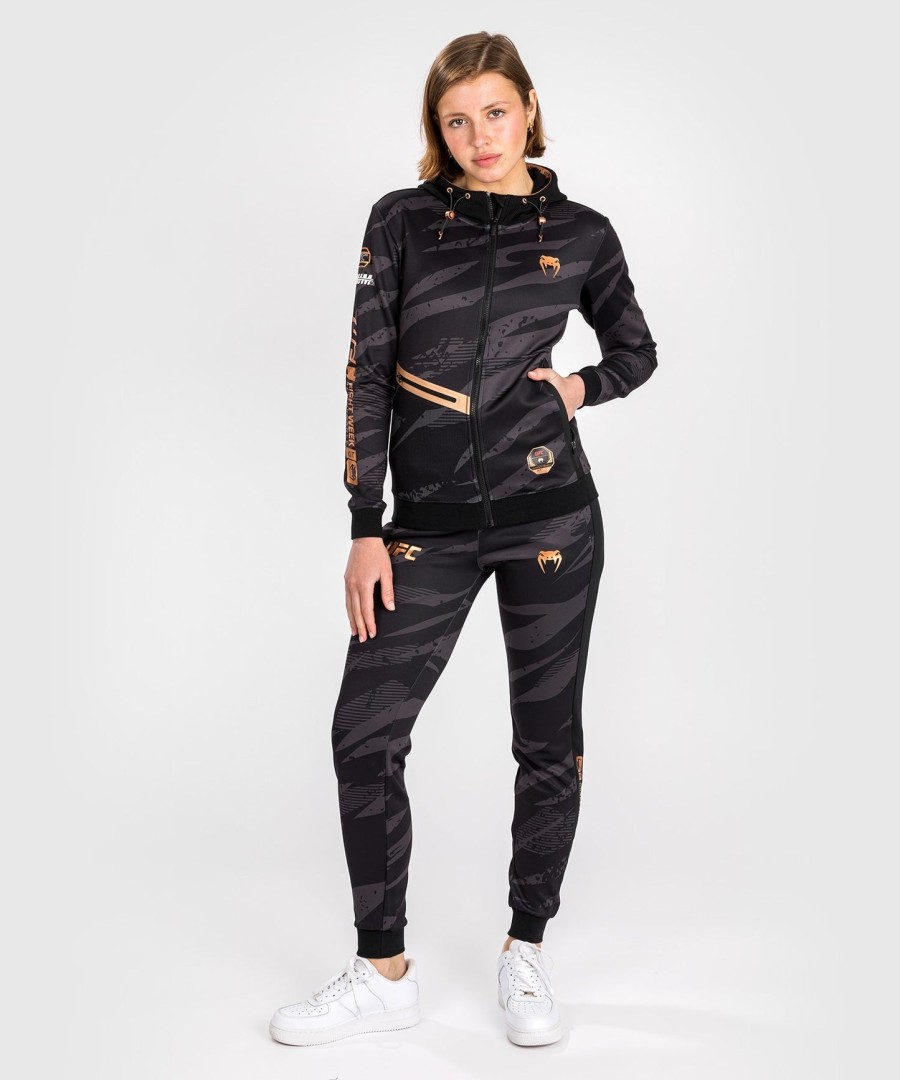 ufc adrenaline by venum fight week damen-kapuzenjacke mit reißverschluss – urban camo