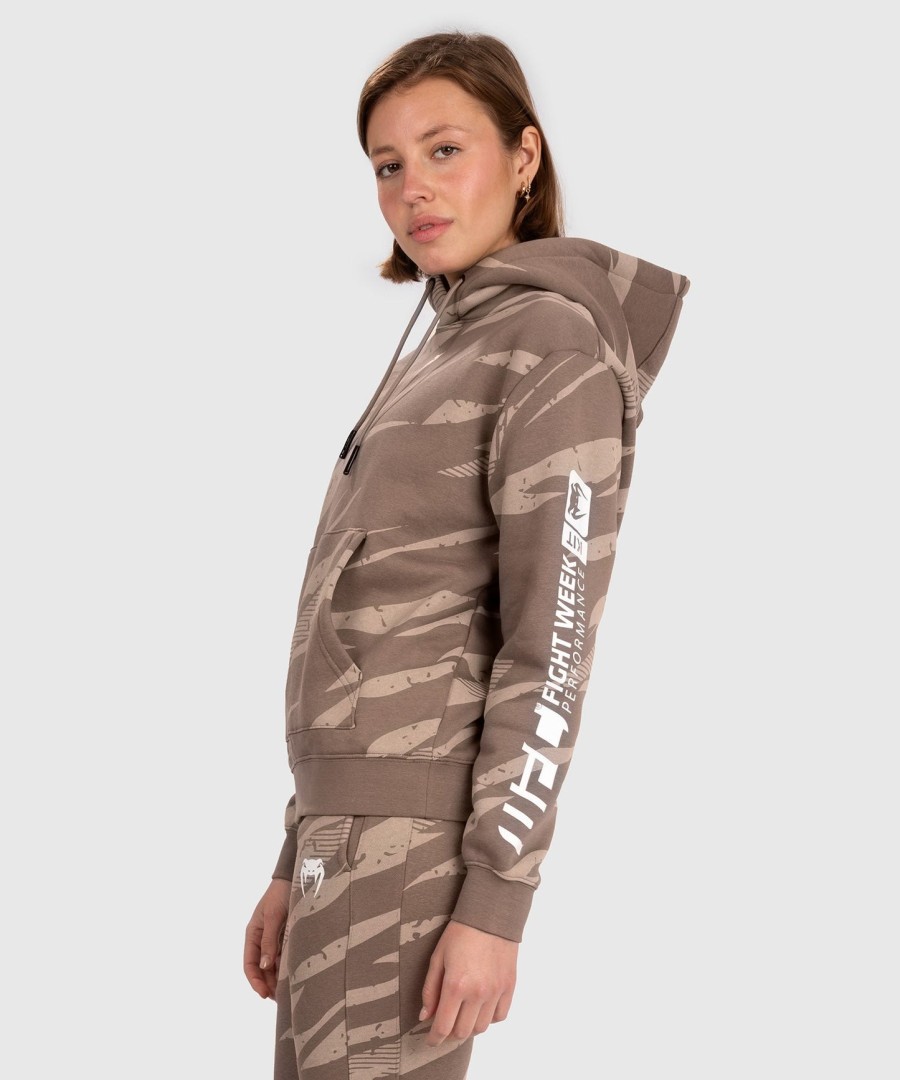 ufc adrenaline by venum fight week damen-pullover-hoodie – wüstentarnmuster