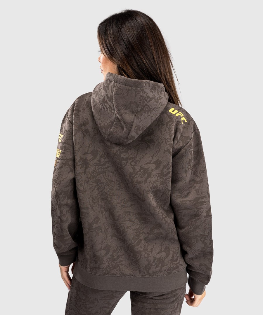 ufc fusion by venum fight week damen-pullover-hoodie – erdbraun
