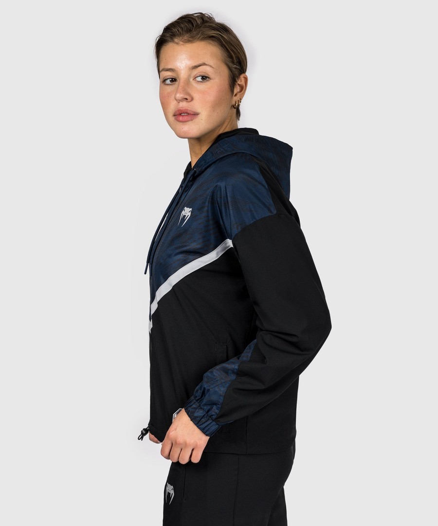 ufc fusion by venum fight week damen-kapuzenjacke mit reißverschluss – ozeanblau