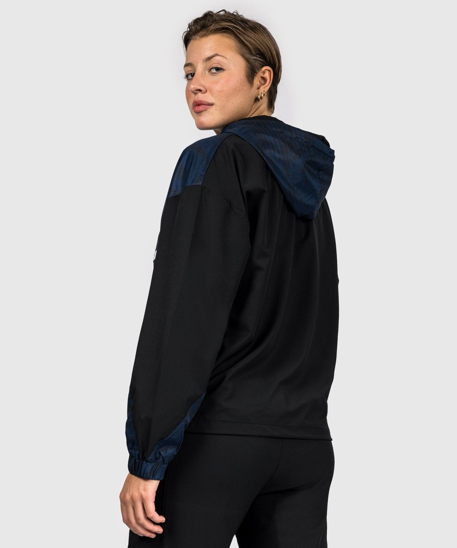 ufc fusion by venum fight week damen-kapuzenjacke mit reißverschluss – ozeanblau