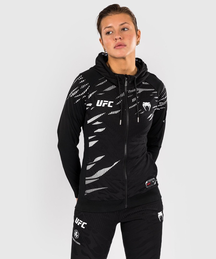 ufc fusion by venum authentic fight night damen-einlaufhoodie – schwarz