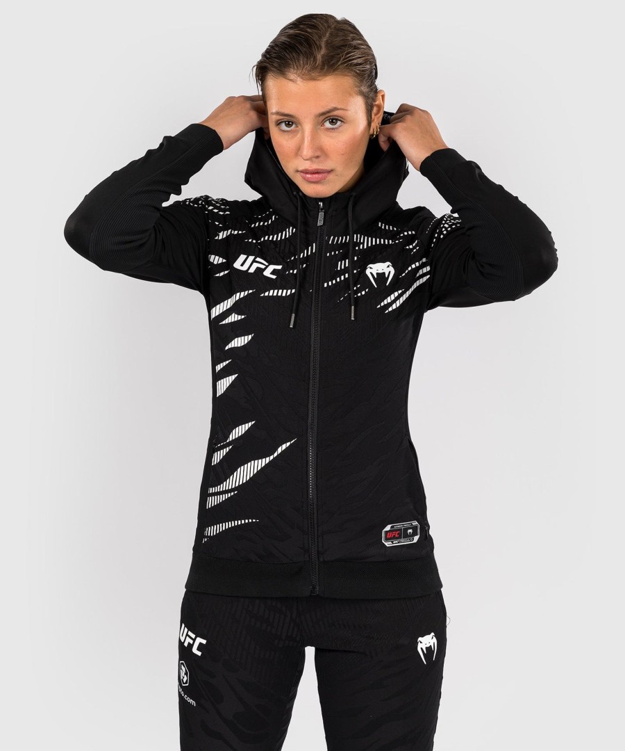 ufc fusion by venum authentic fight night damen-einlaufhoodie – schwarz