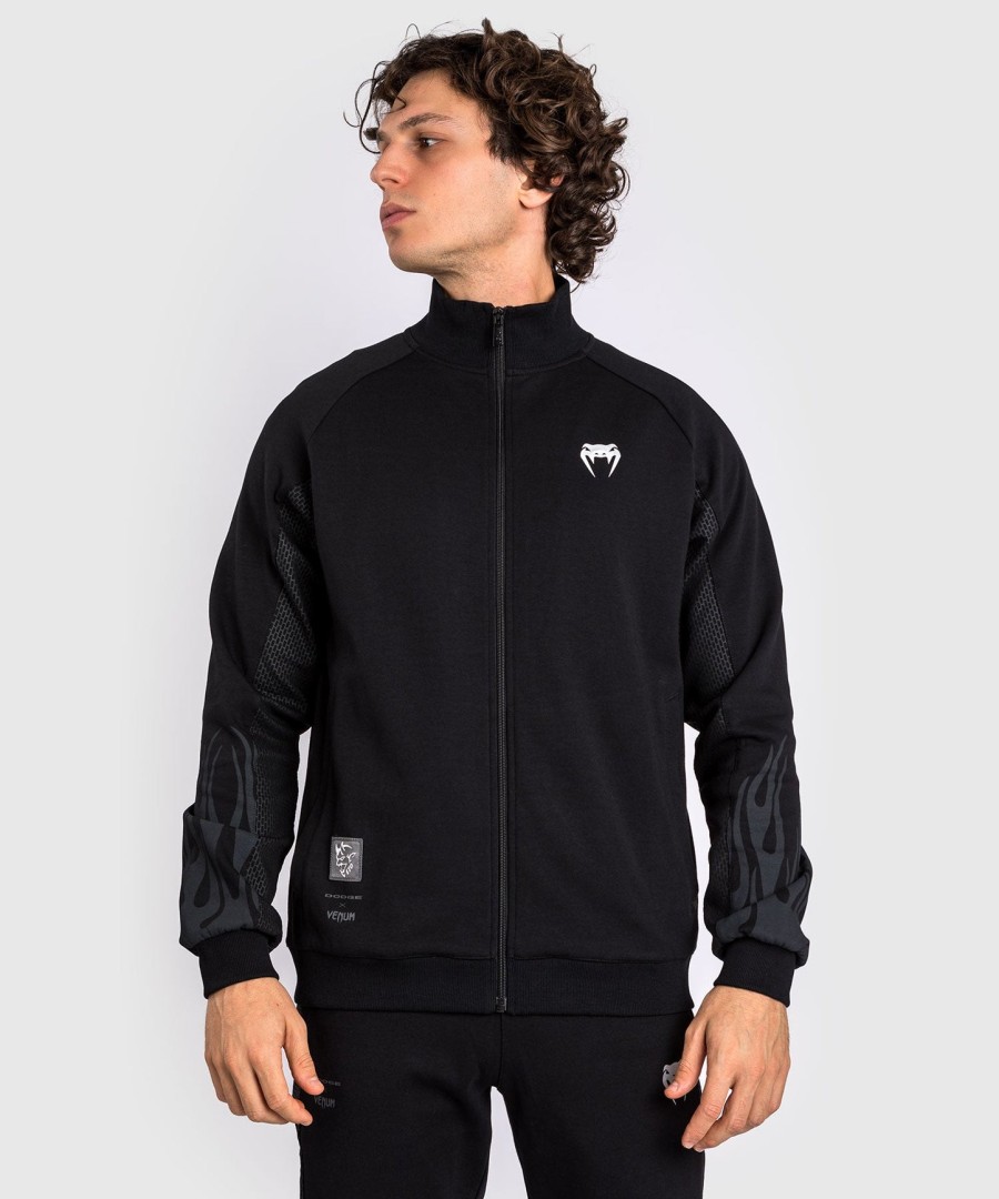 venum x dodge demon 170 herren-jacke mit durchgehendem reißverschluss – schwarz