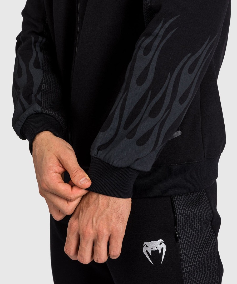 venum x dodge demon 170 herren-jacke mit durchgehendem reißverschluss – schwarz
