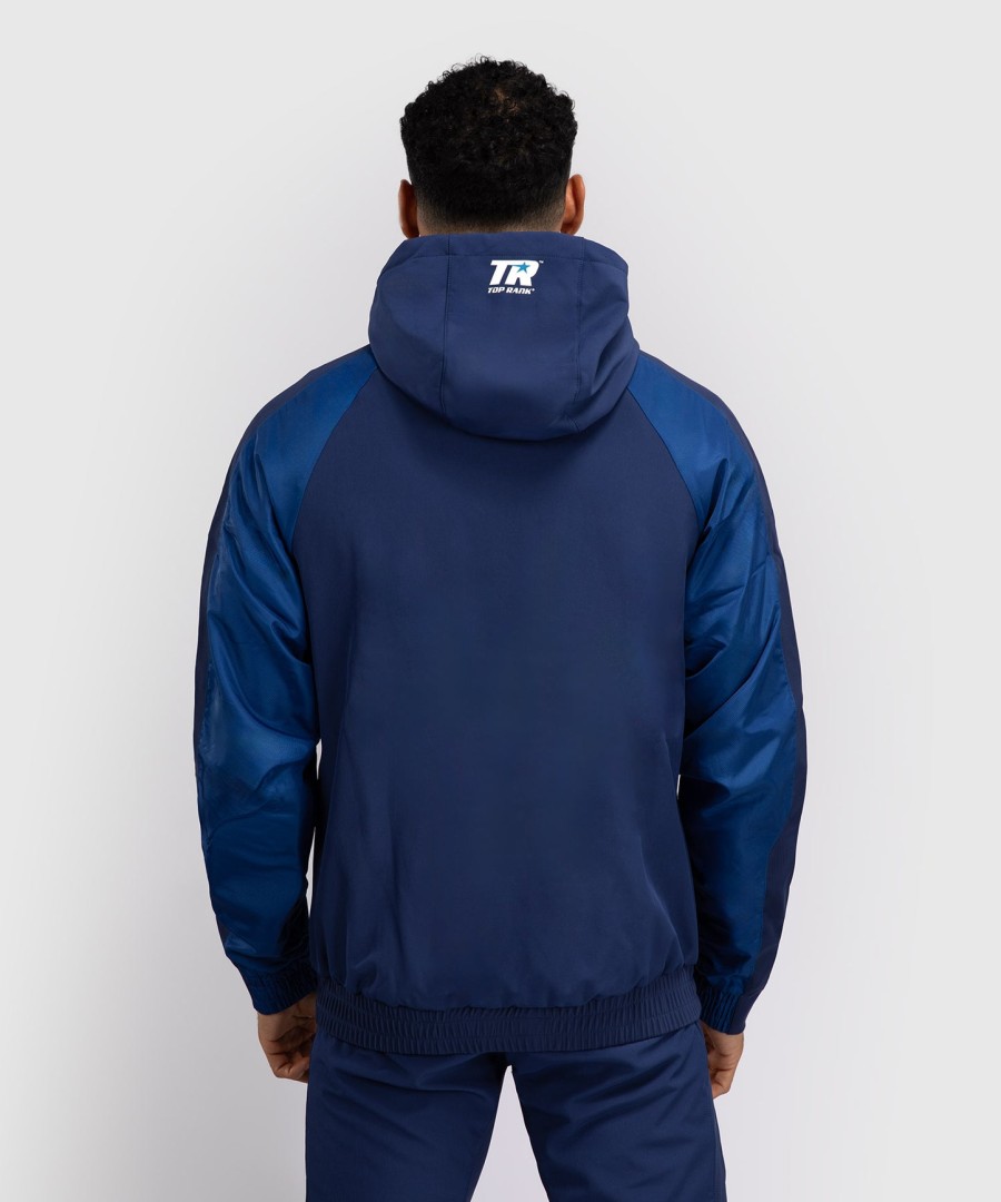 venum x top rank original herren-kapuzenjacke mit durchgehendem reißverschluss – marineblau