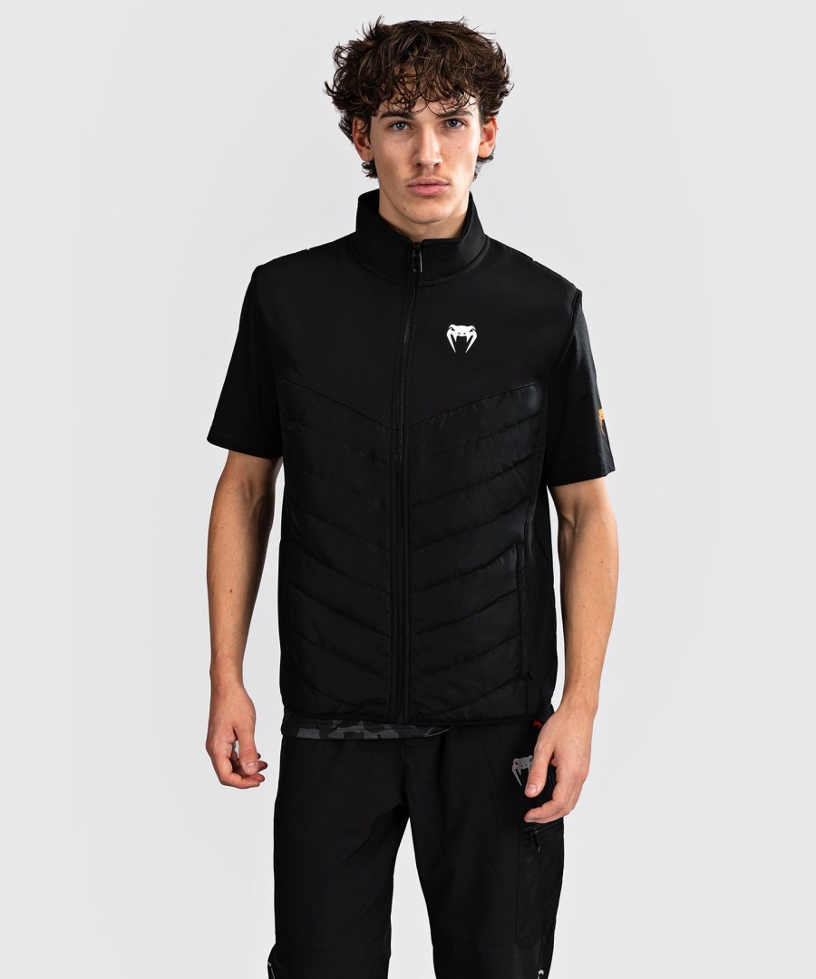 venum paddock softshelljacke kurzarm - schwarz