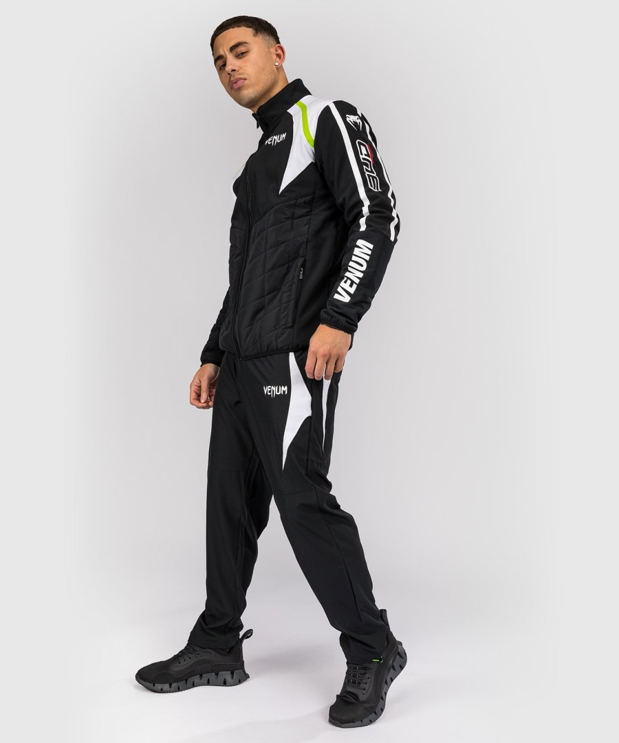venum x bud racing herrenjacke – schwarzweißhellgrün