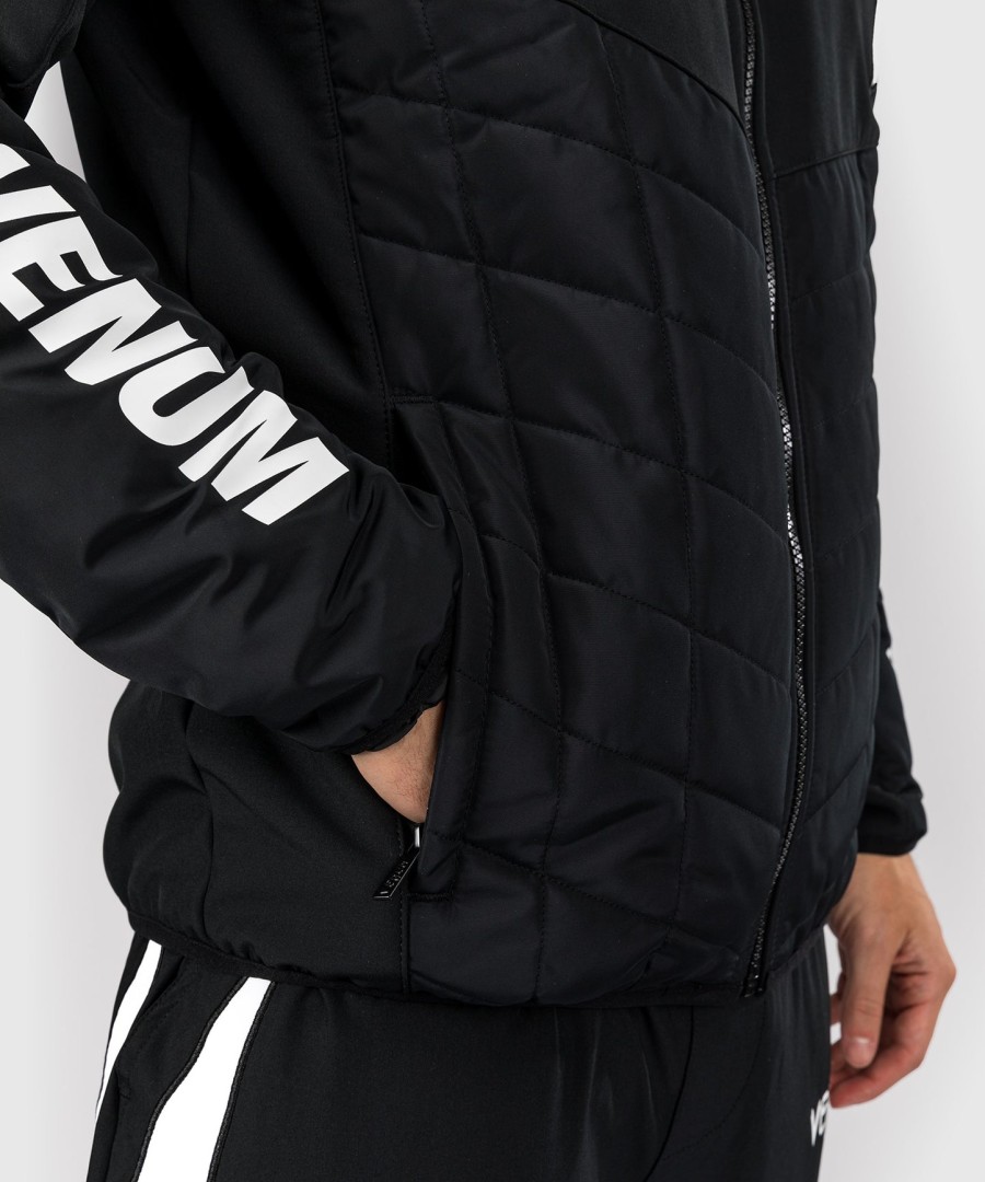 venum x bud racing herrenjacke – schwarzweißhellgrün