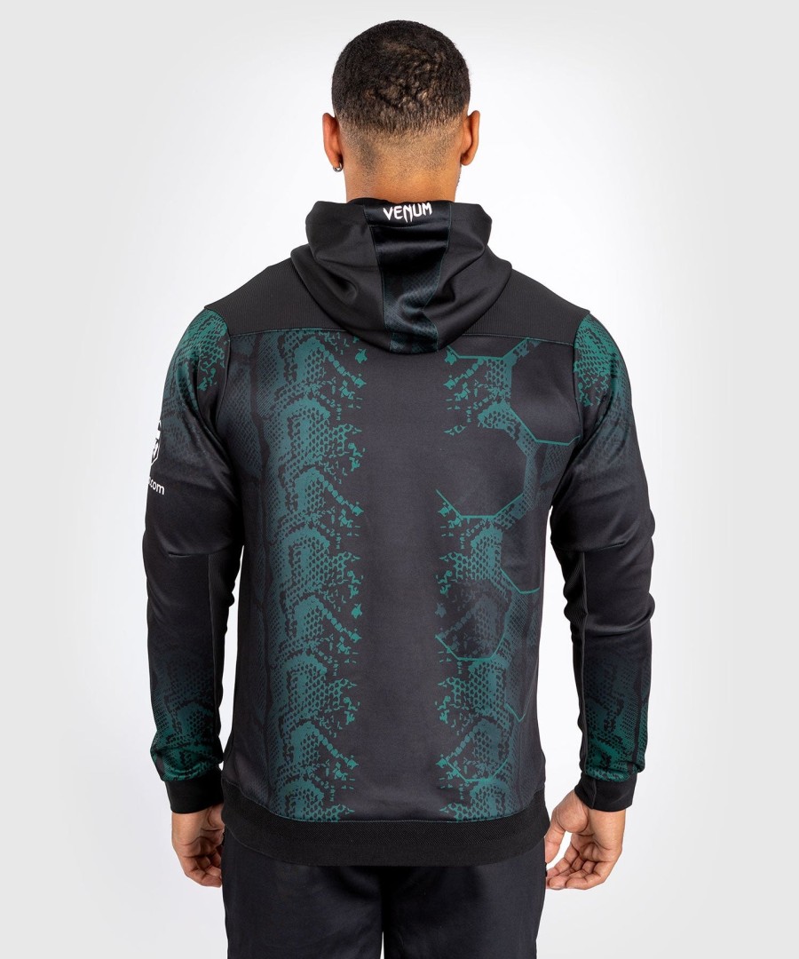 ufc adrenaline by venum authentic fight night herren-einlaufhoodie – smaragdgrüne edition – grünschwarz