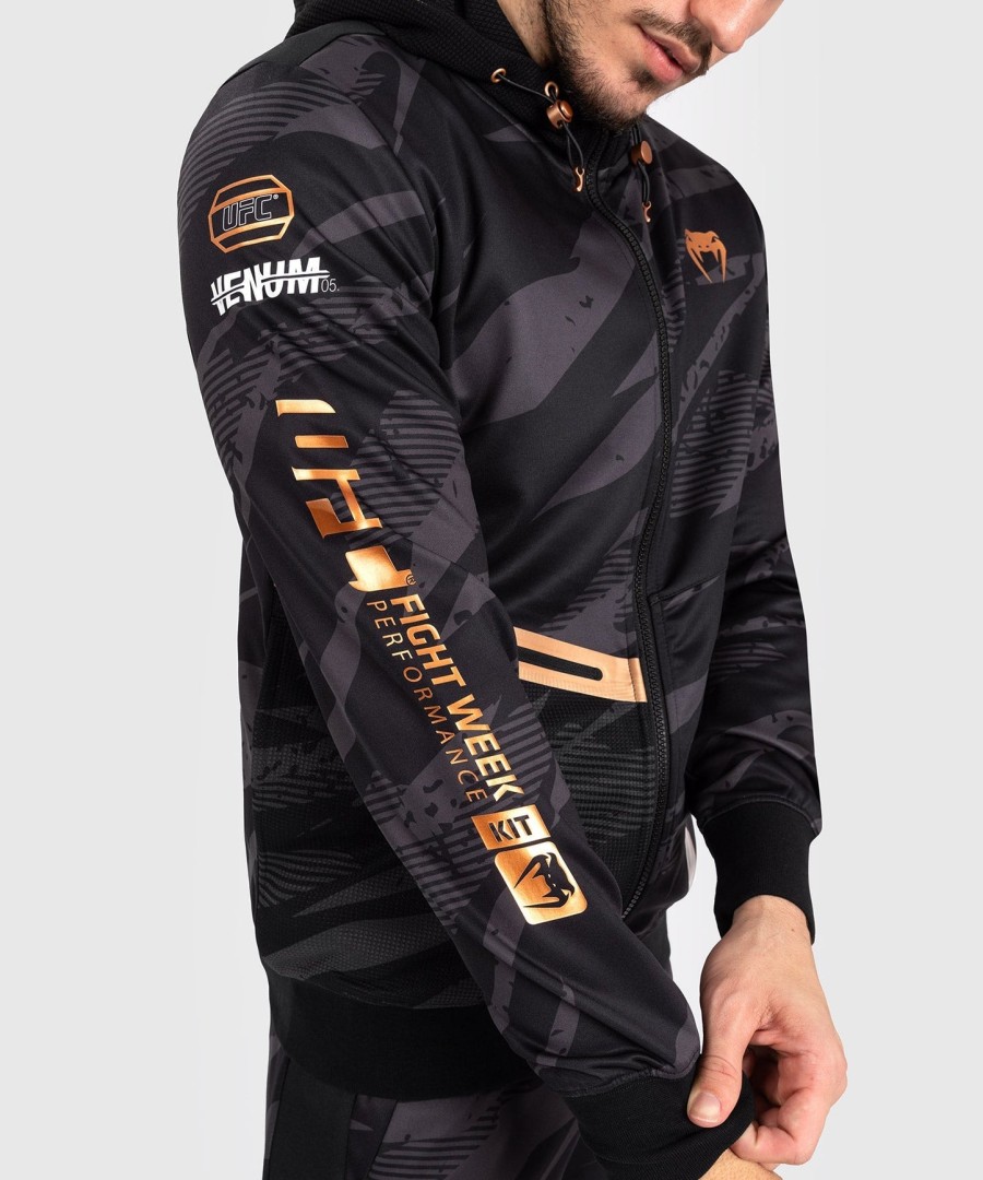 ufc adrenaline by venum fight week herren-kapuzenjacke mit reißverschluss – urban camo