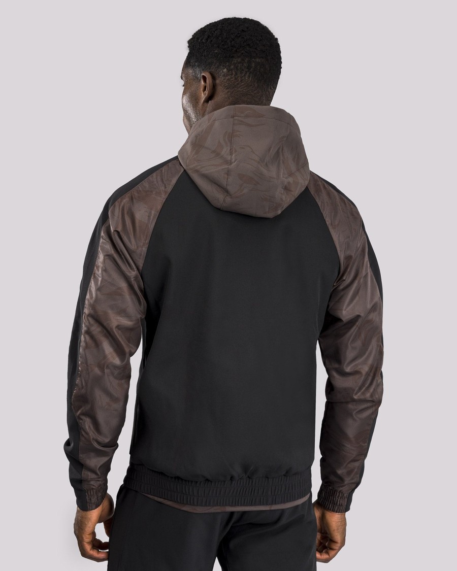 ufc fusion by venum fight week herren-kapuzenjacke mit reißverschluss – erdbraun