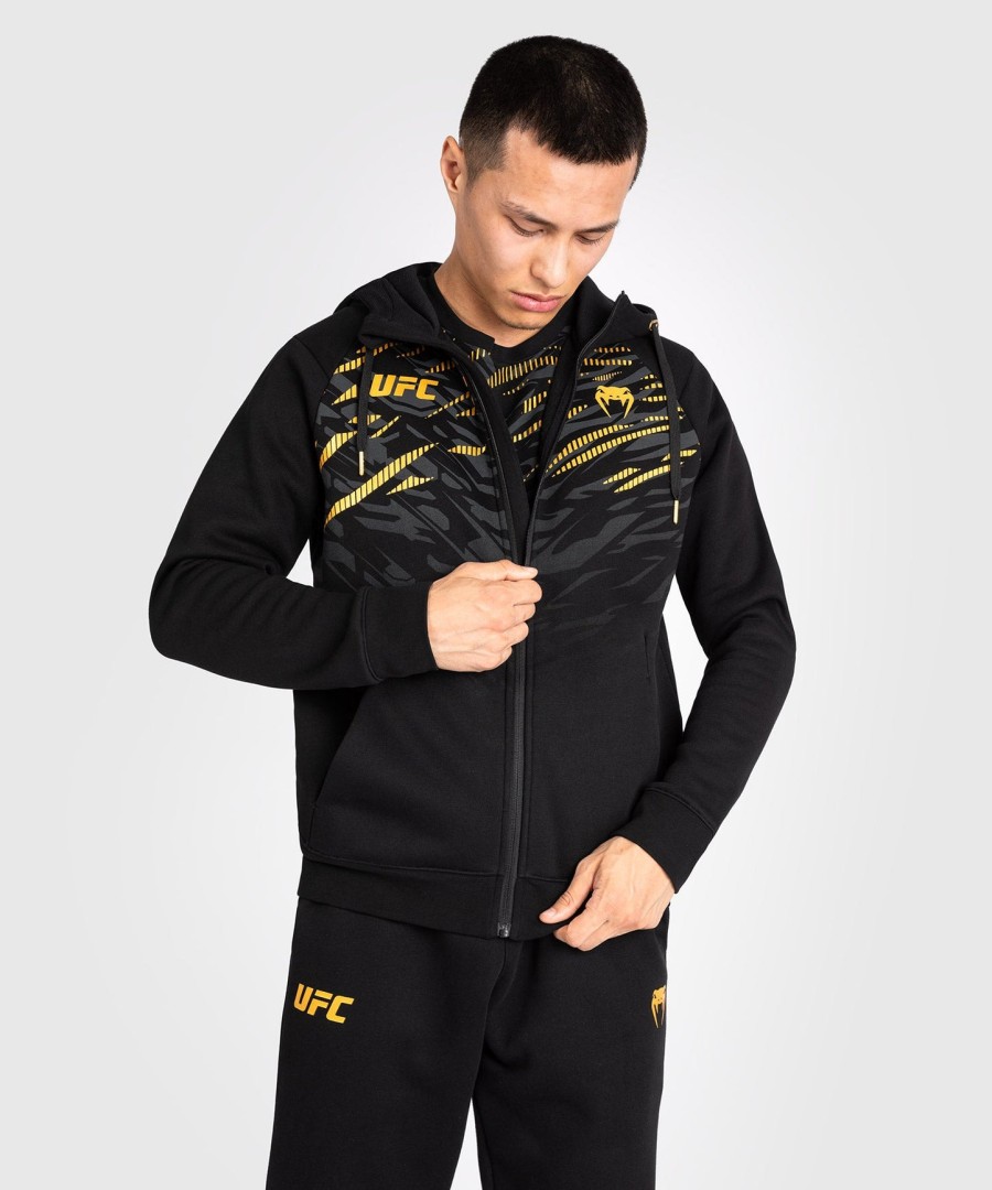 ufc fusion by venum herren-replika-kapuzenpullover mit reißverschluss – champion