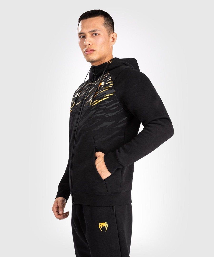 ufc fusion by venum herren-replika-kapuzenpullover mit reißverschluss – champion