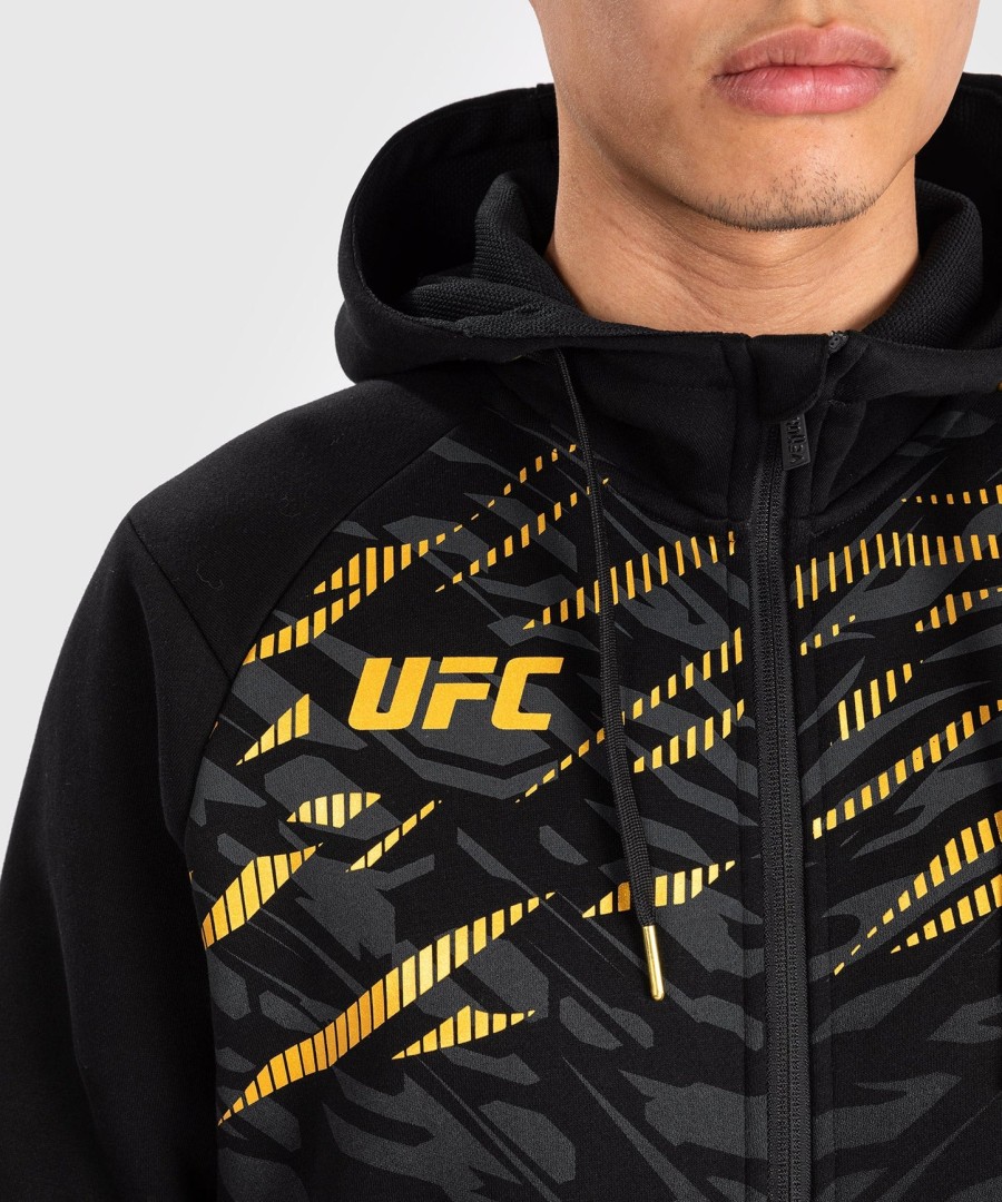 ufc fusion by venum herren-replika-kapuzenpullover mit reißverschluss – champion