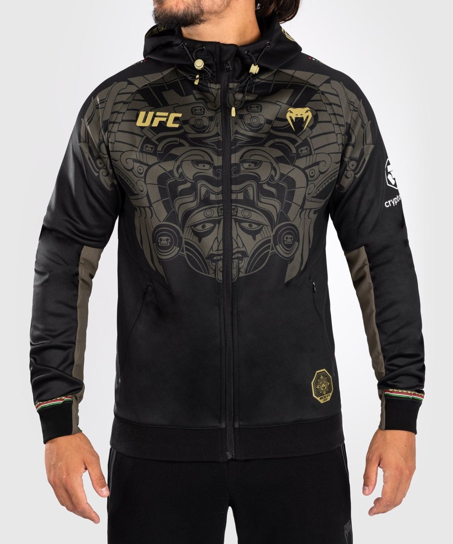 noche ufc by venum authentic fight night herren walkout hoodie - schwarz